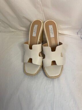 Steven New York Wedge sandal by Steve Madden in Ivory, Women's Size 8.5